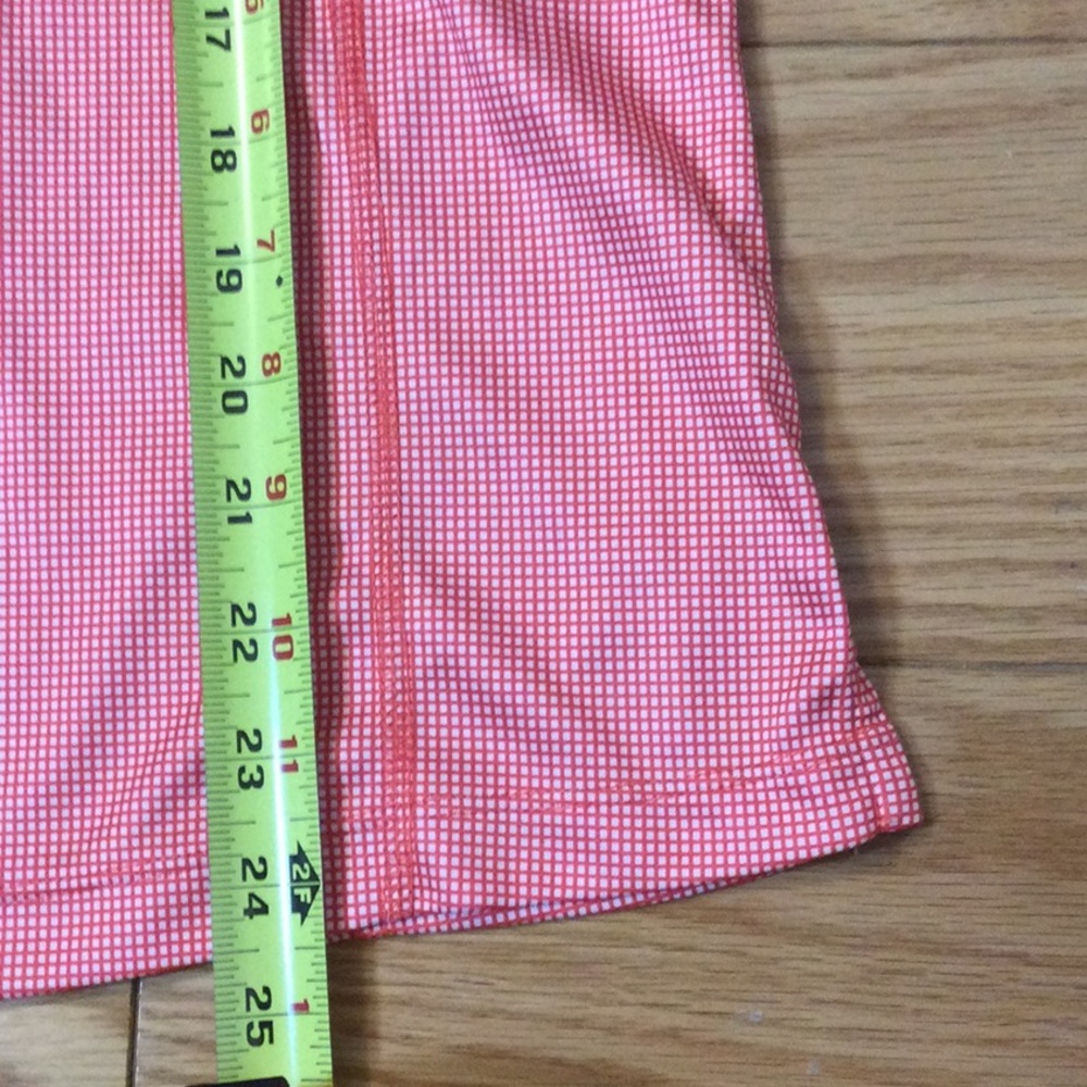 L PGA Tour peach checked sleeveless activity top - Picture 13 of 14